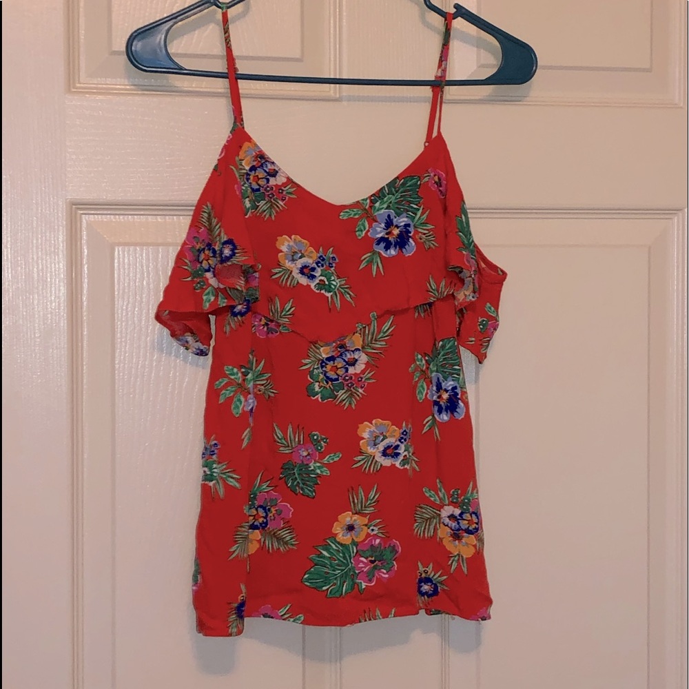 Old Navy Floral Off the Shoulder Shirt
